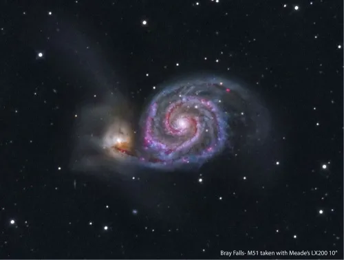 snímek hvězdářský dalekohled Meade LX200 10'' F/10 ACF bez stativu,  4