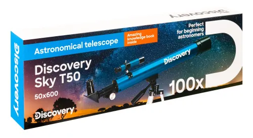 foto hvězdářský dalekohled Levenhuk Discovery Sky T50 s knížkou,  14