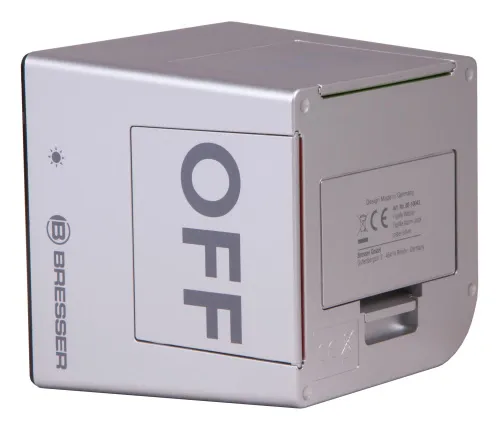 obrázek stolní hodiny s budíkem Bresser FlipMe, stříbrné,  7