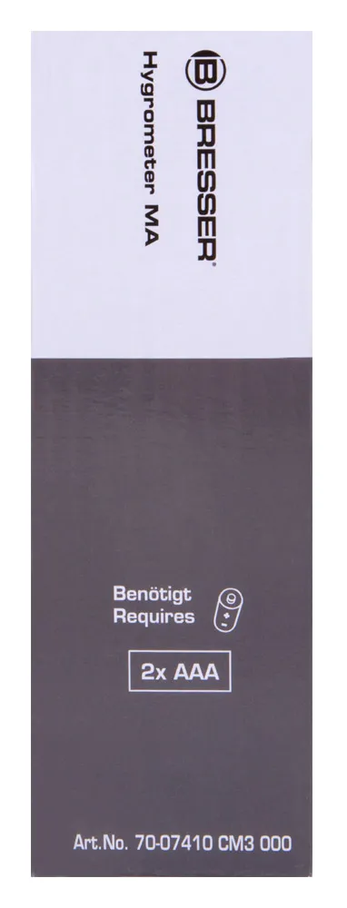 fotografie vlhkoměr Bresser s alarmem proti plísním, černý,  12