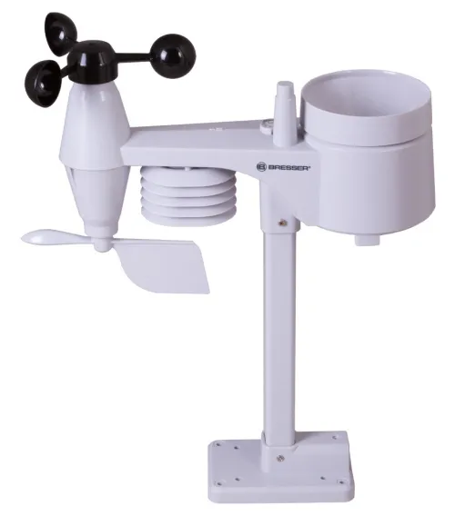 foto meteostanice Bresser 5v1 s Wi-Fi a barevným displejem, černá,  8