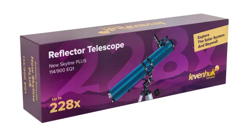foto hvězdářský dalekohled Levenhuk New Skyline PLUS 114/900 EQ1,  13