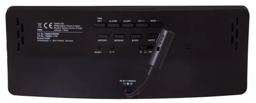 fotografie meteostanice Bresser Temeo Life s barevným displejem, černá,  4