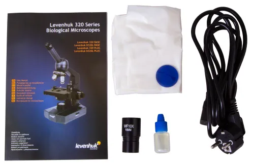 fotografie biologický monokulární mikroskop Levenhuk 320 BASE,  15