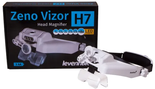 obrázek náhlavní lupa Levenhuk Zeno Vizor H7,  10
