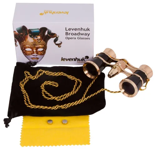 fotografie divadelní kukátko Levenhuk Broadway 325F (s LED svítilnou a řetízkem),  2
