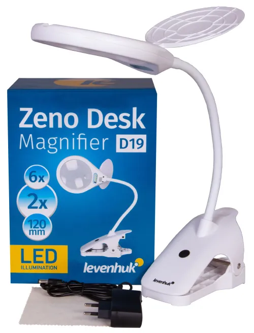 snímek lupa Levenhuk Zeno Desk D19,  2