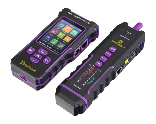 fotografie multifunkční tester kabelů Ermenrich NetGeeks NP50,  4