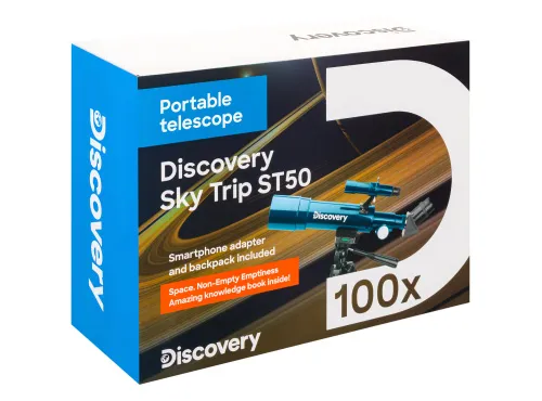 fotografie hvězdářský dalekohled Levenhuk Discovery Sky Trip ST50 s knížkou,  16