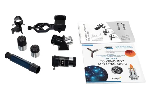 snímek hvězdářský dalekohled Levenhuk Discovery Sky Trip ST70 s knížkou,  4