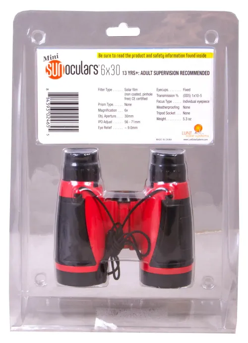 foto sluneční binokulární dalekohled LUNT Mini SUNoculars 6x30,  4