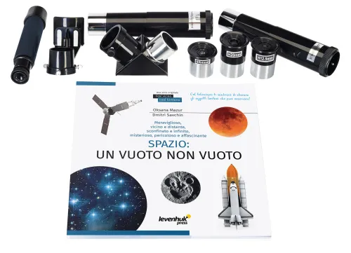snímek hvězdářský dalekohled Levenhuk Discovery Spark 707 AZ s knížkou,  3