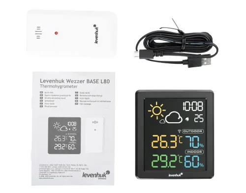obrázek termohygrometr Levenhuk Wezzer BASE L80,  3