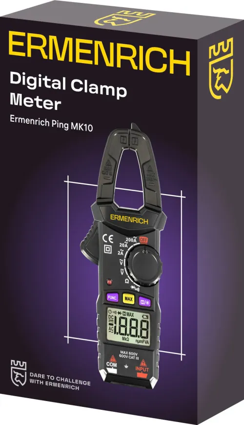 foto digitální klešťový měřič Ermenrich Ping MK10,  2