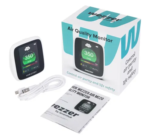 obrázek monitor kvality ovzduší Levenhuk Wezzer Air MC20,  2