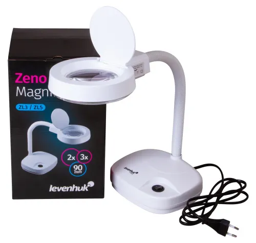 snímek lupa Levenhuk Zeno Lamp ZL3 LUM,  2