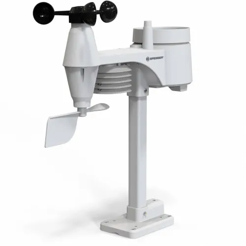 foto meteostanice Bresser 5v1 s Wi-Fi a barevným displejem, bílá,  3