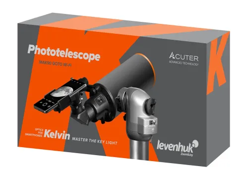 snímek fototeleskop Levenhuk Kelvin MAK90 AZ GOTO Wi-Fi,  9