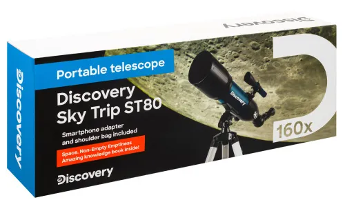 foto hvězdářský dalekohled Levenhuk Discovery Sky Trip ST80 s knížkou,  18