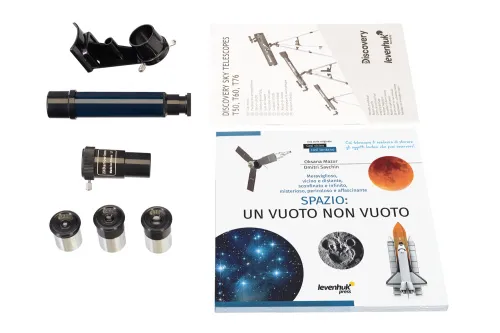 obrázek hvězdářský dalekohled Levenhuk Discovery Sky T76 s knížkou,  3