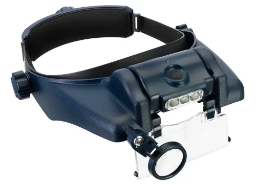 snímek dobíjecí náhlavní lupa Levenhuk Discovery Crafts DHR 10,  5
