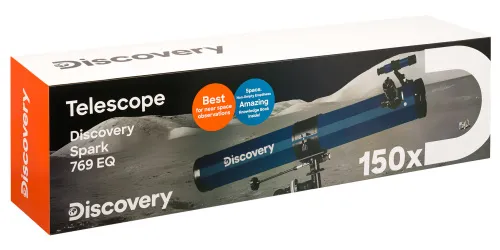 fotografie hvězdářský dalekohled Levenhuk Discovery Spark 769 EQ s knížkou,  15