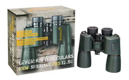 snímek binokulární dalekohled Levenhuk New Sherman PRO 12x50,  5