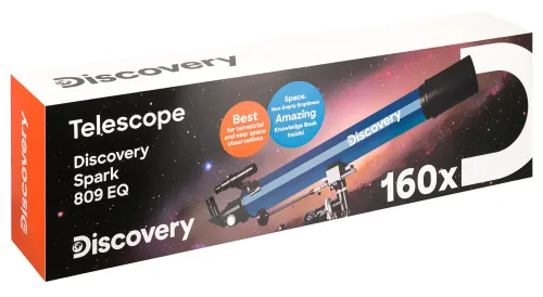 obrázek hvězdářský dalekohled Levenhuk Discovery Spark 809 EQ s knížkou,  15