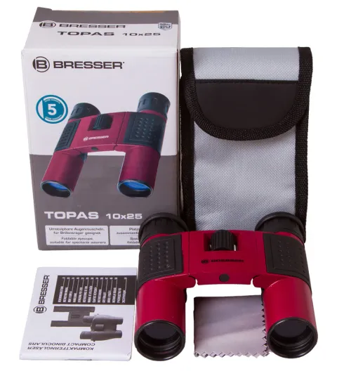 snímek binokulární dalekohled Bresser Topas 10x25,  6
