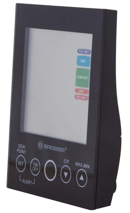fotografie vlhkoměr Bresser s alarmem proti plísním, černý,  3