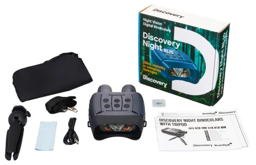 snímek digitální binokulární dalekohled s nočním viděním se stativem Levenhuk Discovery Night BL10,  2