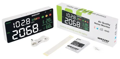 fotografie monitor kvality vzduchu a hluku Levenhuk Wezzer Air PRO CN20,  2