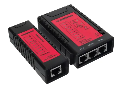 snímek tester kabelů a PoE Ermenrich NetGeeks NP10,  5