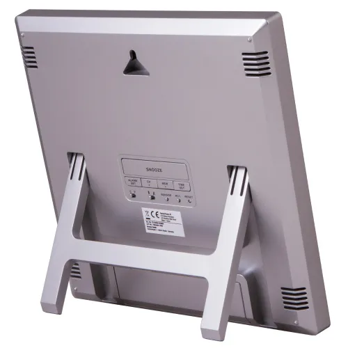 foto meteostanice Bresser TemeoTrend JC LCD RC (nástěnné hodiny), stříbrná,  5