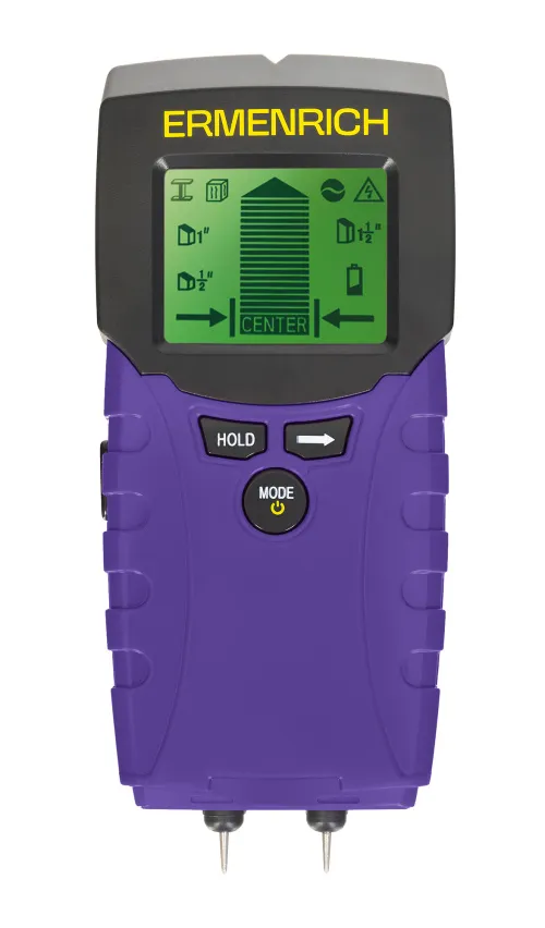 obrázek stavební detektor a detektor vlhkosti 2 v 1 Ermenrich Ping TM100,  2