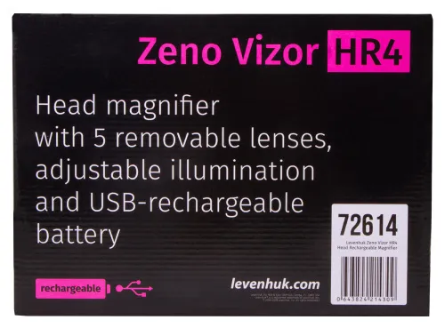 snímek dobíjecí náhlavní lupa Levenhuk Zeno Vizor HR4,  13