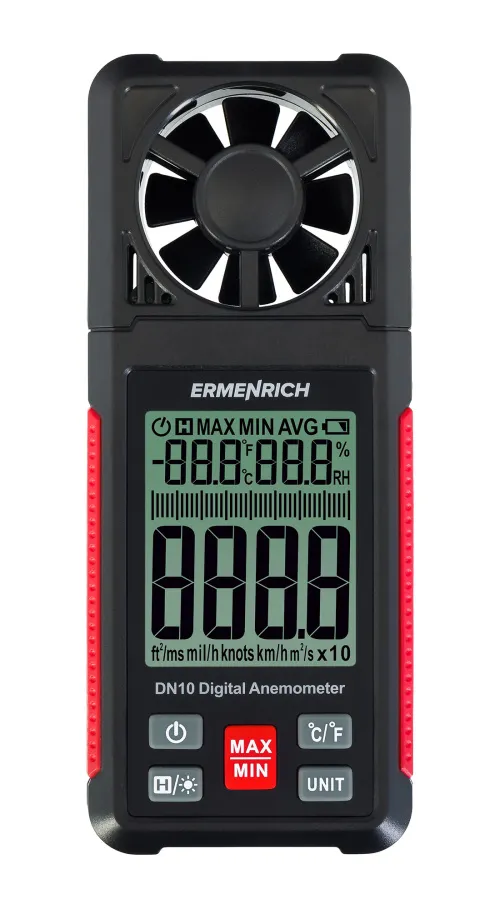 obrázek digitální anemometr Ermenrich Seek DN10,  3