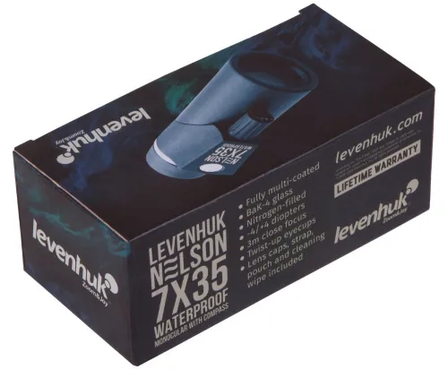 fotografie monokulární dalekohled Levenhuk Nelson 7x35 se zaměřovačem a kompasem,  9