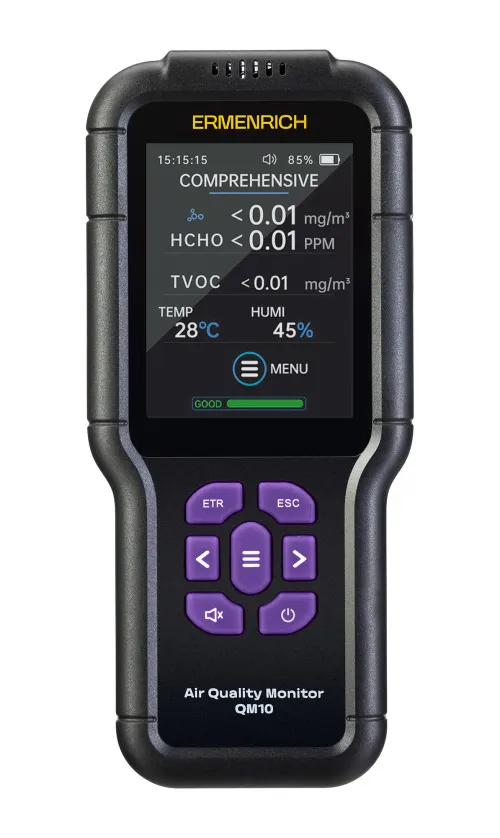 snímek monitor kvality ovzduší Ermenrich QM10,  2