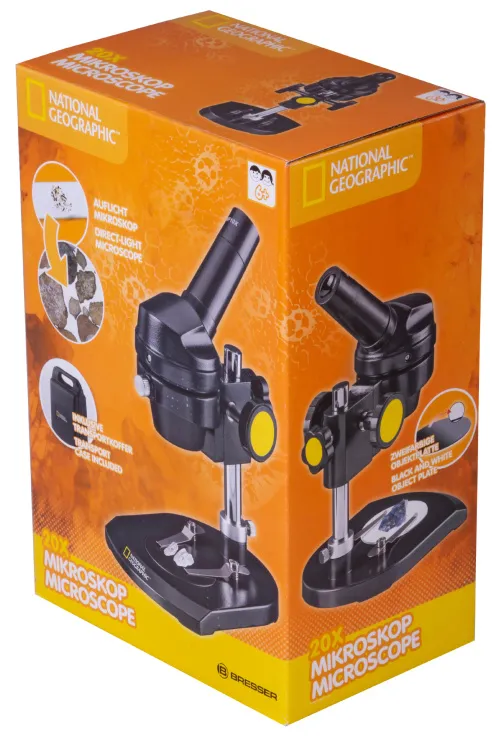 fotografie mikroskop Bresser National Geographic 20x, monokulární,  13