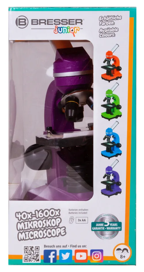 snímek mikroskop Bresser Junior Biolux SEL 40–1600x,  13