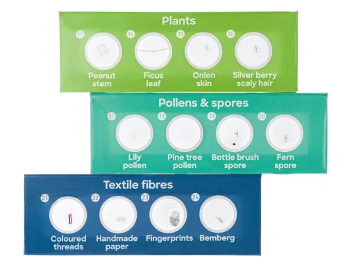 foto sada 12 hotových preparátů Levenhuk Discovery Flora,  3