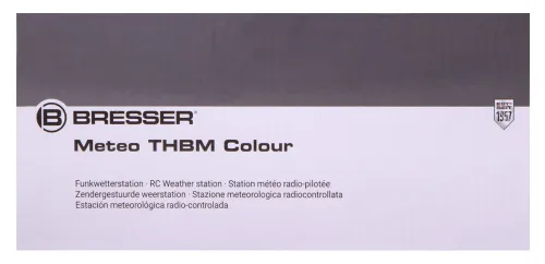 fotografie meteostanice Bresser s barevným displejem, černá,  14