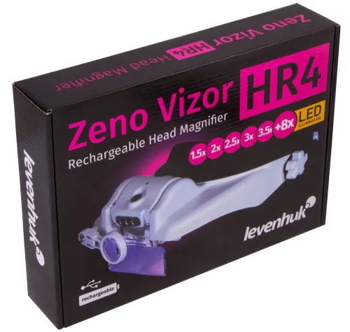 snímek dobíjecí náhlavní lupa Levenhuk Zeno Vizor HR4,  11
