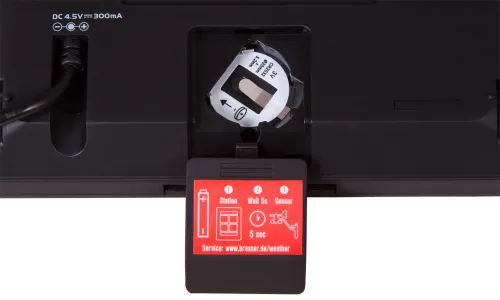 fotografie meteostanice Bresser 5v1 s barevným displejem, černá,  8