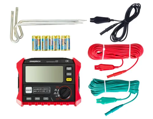 snímek tester zemního odporu Ermenrich Ping ET60,  7