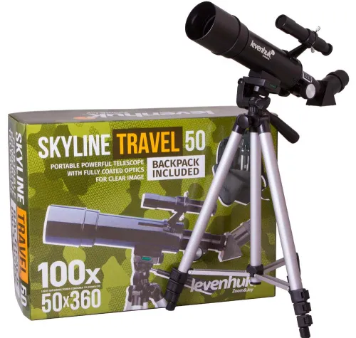 snímek hvězdářský dalekohled Levenhuk Skyline Travel 50,  2