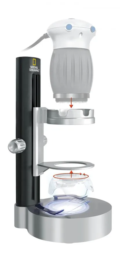 fotografie digitální USB mikroskop Bresser National Geographic se stativem,  2