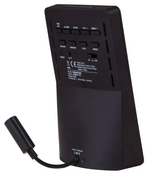 snímek meteostanice Bresser Temeo Life H s barevným displejem, černá,  5