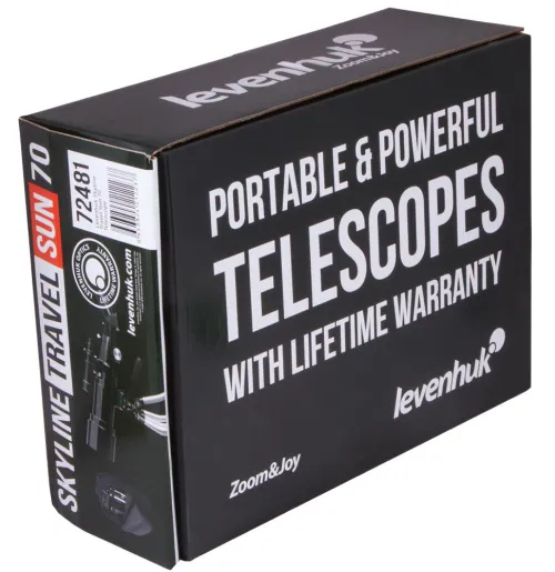 obrázek hvězdářský dalekohled Levenhuk Skyline Travel Sun 70,  18